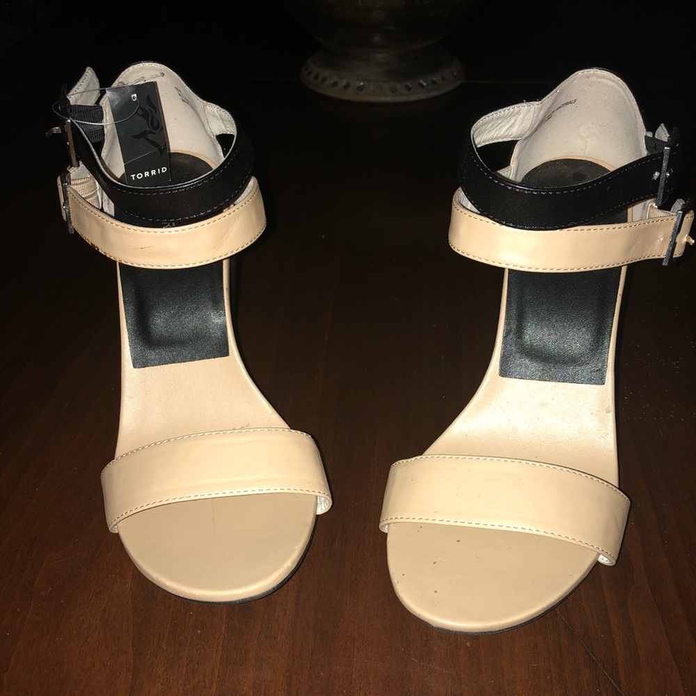 Black and Beige Shoes